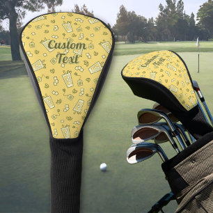 Funda Para Palo De Golf Tapa de cabeza de golf de patrón de té con hielo