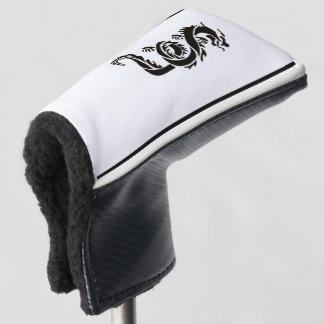 Funda Para Palo De Golf Tapa de cabeza de golf del Dragon Negro