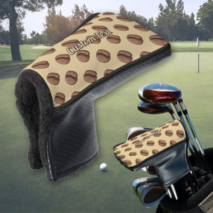 Funda Para Palo De Golf Tapa de cabeza de golf del patrón de icono del caf