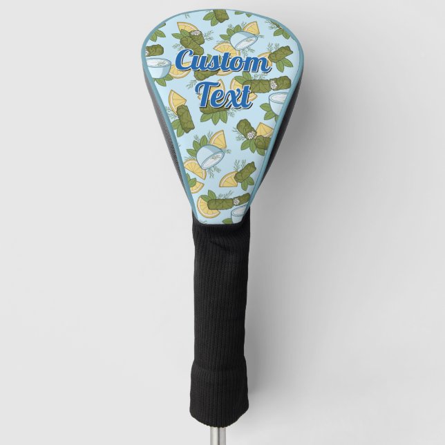 Funda Para Palo De Golf Tapa de cabeza de golf del patrón Dolmadakia (Anverso)