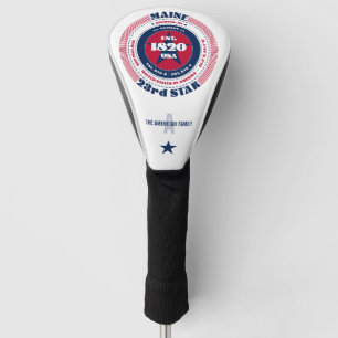 Funda Para Palo De Golf Tapa de cabeza de golf del Personalizado de Circle