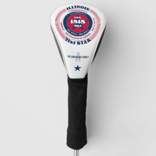 Funda Para Palo De Golf Tapa de cabeza de golf del Personalizado de Círcul