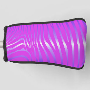 Funda Para Palo De Golf Tapa de cabeza de golf zebra rosa