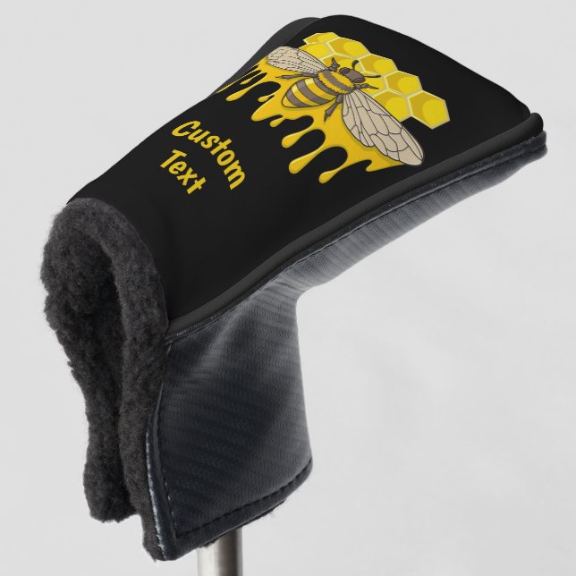 Funda Para Palo De Golf Tapa de la cabeza de Bee Hive Honey Golf (Anverso 3/4)