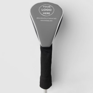 Funda Para Palo De Golf Tapa de la cabeza de golf con logotipo Gray Busine