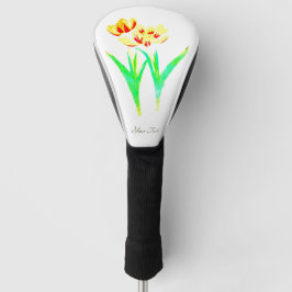 Funda Para Palo De Golf Tapa de la cabeza de golf de las flores de los tul
