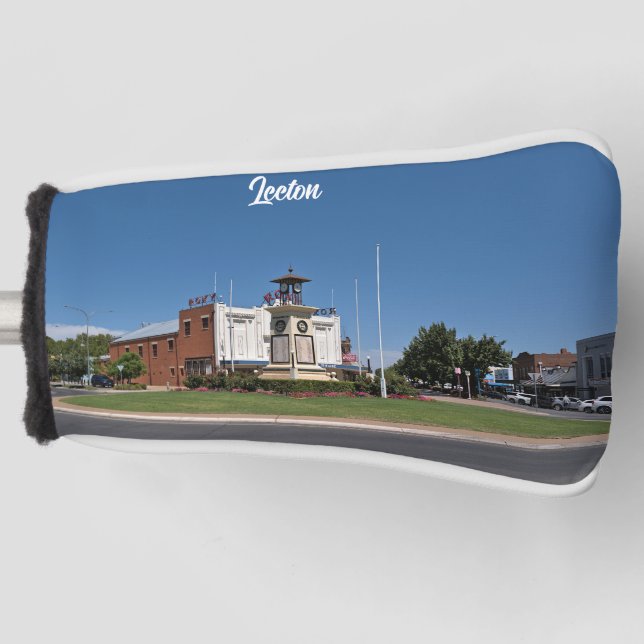 Funda Para Palo De Golf Tapa de putter, blanco (Anverso)