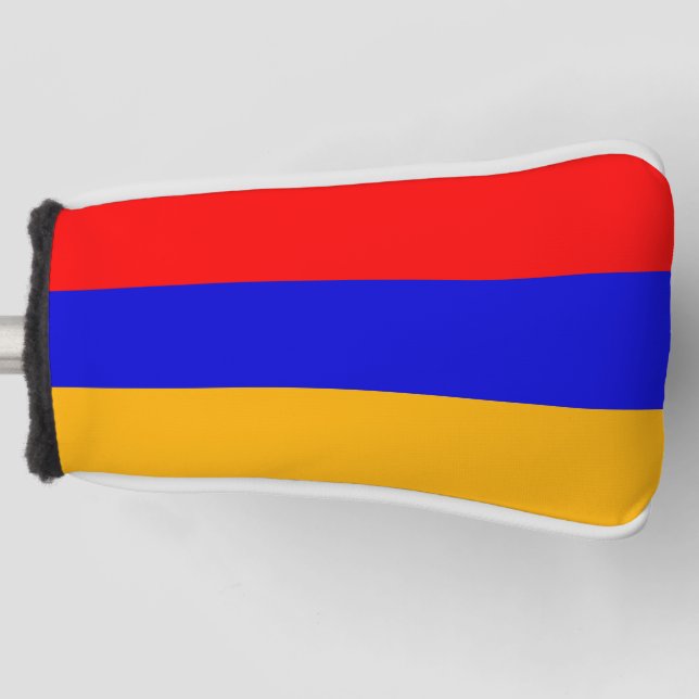 Funda Para Palo De Golf Tapa de putter de golf con bandera de Armenia (Anverso)