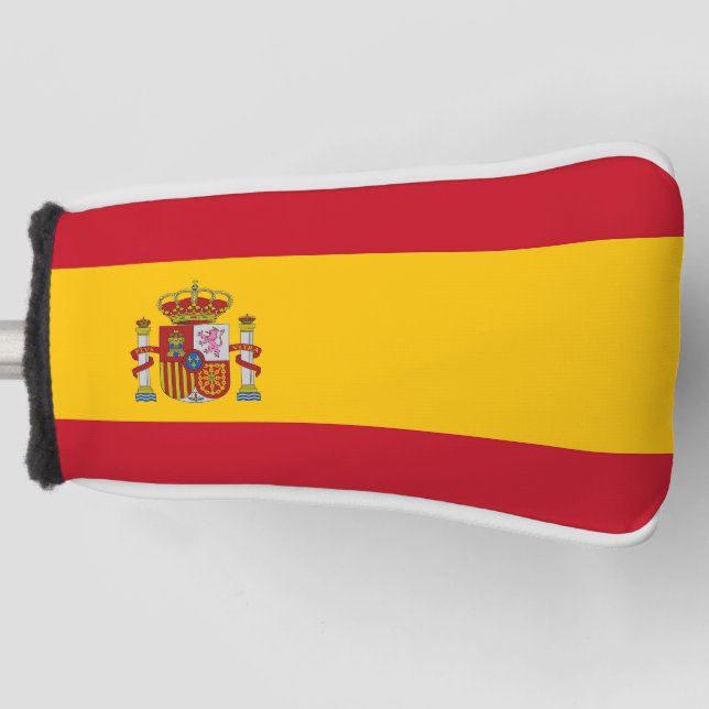 Funda Para Palo De Golf Tapa de putter de golf con bandera de España (Anverso)