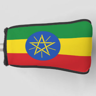 Funda Para Palo De Golf Tapa de putter de golf con bandera de Etiopía