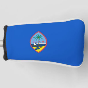 Funda Para Palo De Golf Tapa de putter de golf con bandera de Guam, EE.UU.