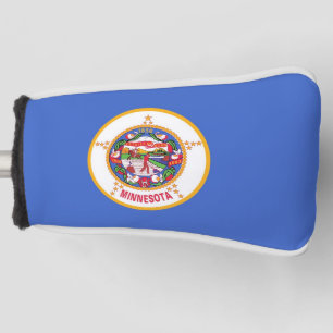 Funda Para Palo De Golf Tapa de putter de golf con bandera de Minnesota, E