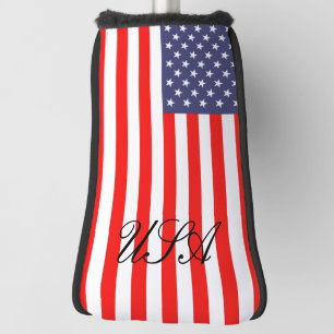 Funda Para Palo De Golf Tapa de putter de golf de la bandera estadounidens