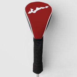 Funda Para Palo De Golf Tapa del club de golf del logotipo de la Isla de l