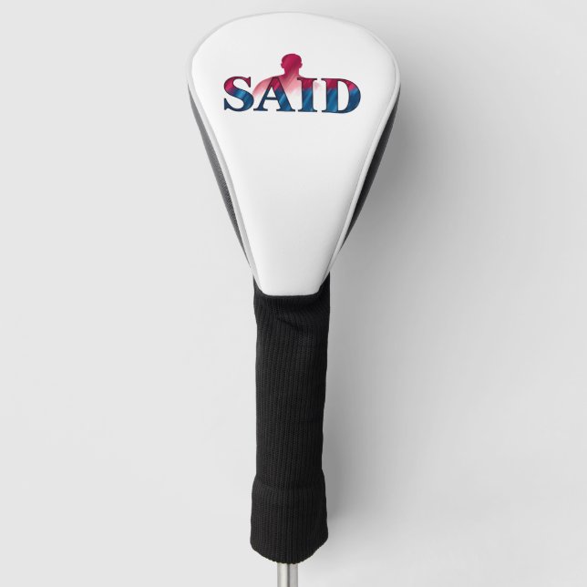 Funda Para Palo De Golf Tapa del conductor, blanco (Anverso)
