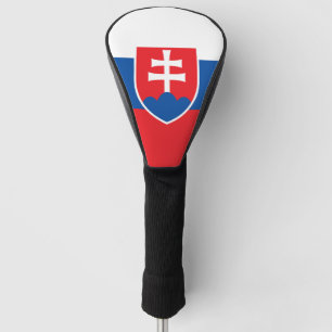 Funda Para Palo De Golf Tapa del conductor de golf con bandera de Eslovaqu