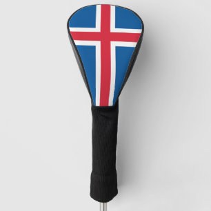 Funda Para Palo De Golf Tapa del conductor de golf con bandera de Islandia