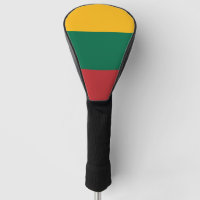 Tapa del conductor de golf con bandera de Lituania