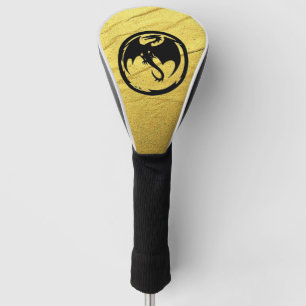 Funda Para Palo De Golf Tapa del conductor del Black Dragon Gold Vein