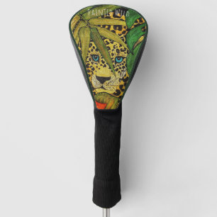 Funda Para Palo De Golf Tapa del conductor Leopardo pintado salvaje