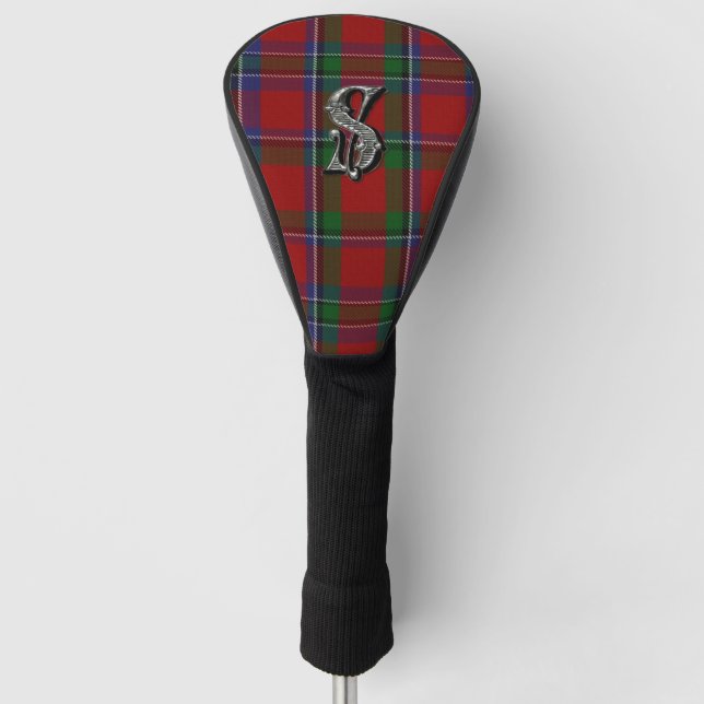 Funda Para Palo De Golf Tapa del conductor monogramada de Sinclair Tartan  (Anverso)