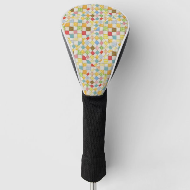 Funda Para Palo De Golf Tapa del controlador de golf QUILE MOSAIC (Anverso)