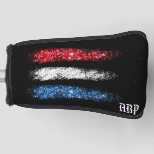 Funda Para Palo De Golf *~* Tapa del putter de golf Bandera Patriótica Mo
