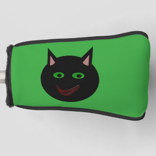 Funda Para Palo De Golf Tapa del putter de golf Halloween Black Cat