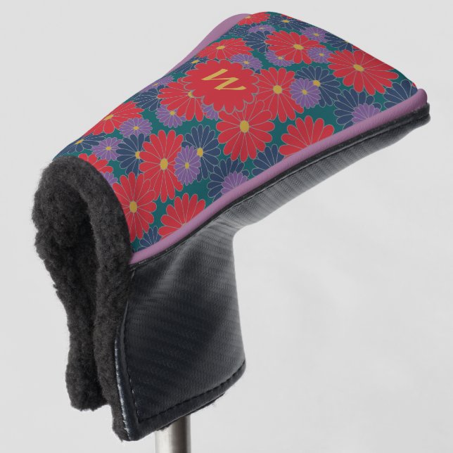 Funda Para Palo De Golf Tapa del putter floral Splashy Fall (Anverso 3/4)