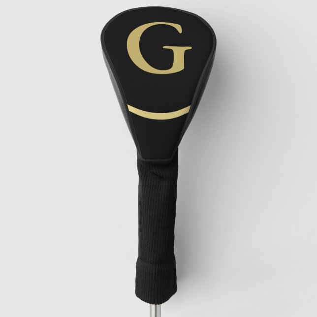 Funda Para Palo De Golf Tapa inicial elegante del controlador de golf negr (Anverso)