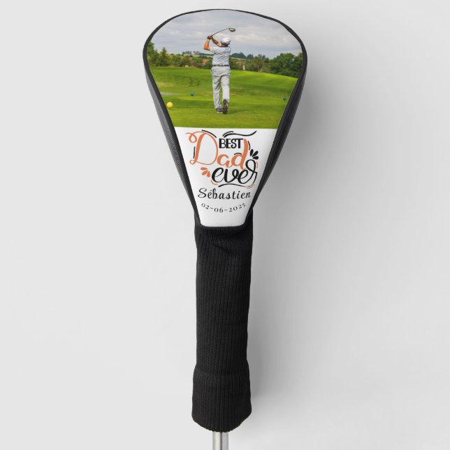 Funda Para Palo De Golf Tapa moderna de cabeza de golf de súper papá (Anverso)