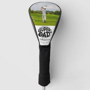 Funda Para Palo De Golf Tapa moderna de cabeza de golf de súper papá
