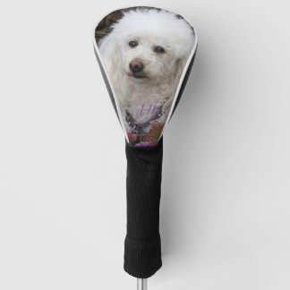 Funda Para Palo De Golf Tapa monogramada de cabeza de golf de perro cangre