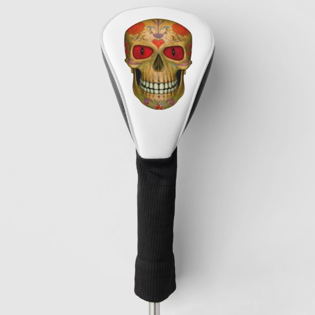 Funda Para Palo De Golf Tapas del controlador zombie con cráneo de azúcar  (Anverso)