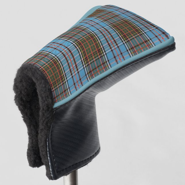 Funda Para Palo De Golf Tartan Plaid Clan Anderson Light Blue Brown Check (Anverso 3/4)