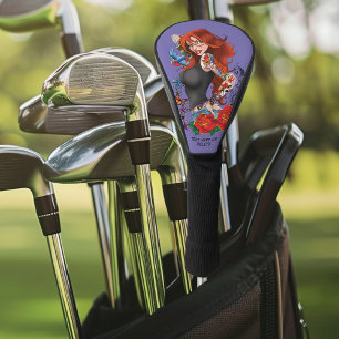Funda Para Palo De Golf Tattoos de la mujer de Redhead