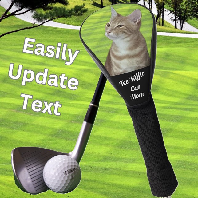 Funda Para Palo De Golf Taz el gato de Ginger Tabby personalizado (Cat Mom Golf Club Cover)