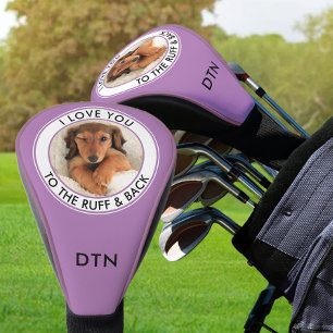 Funda Para Palo De Golf Te amo a la lavadora de fotos de perro Personaliza