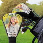 Funda Para Palo De Golf Te amo a la Personalizado de la tos y la espalda<br><div class="desc">Crea tu propia cubierta de cabeza de controlador de golf con tu propia foto. La plantilla de fotos está configurada para que subas una de tus fotos favoritas de los niños. La redacción es totalmente editable y se sienta como un superpuesto de tipografía en tu foto y dice "te amo...</div>