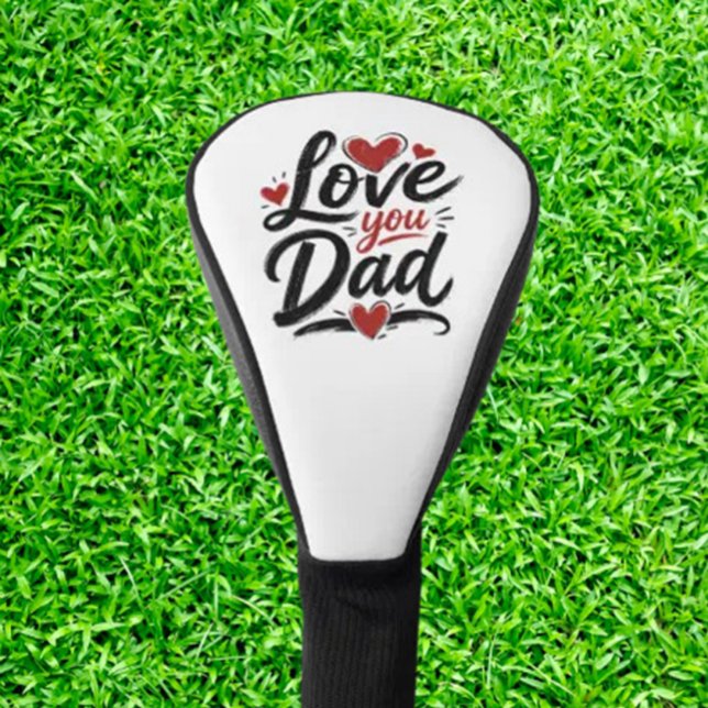 Funda Para Palo De Golf te amo papá (  'Love You Dad' Best Driver Golf Head Cover is a thoughtful gift for golf enthusiasts.)