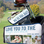 Funda Para Palo De Golf Te quiero a la tos y a la espalda 4 Fotografía Azu<br><div class="desc">Tapa de la cabeza del putter de golf con 4 de sus fotos favoritas. El diseño está escrito con Amado hasta el final y puede personalizar con su nombre u otro texto personalizado. La plantilla de fotos está configurada para mostrar las imágenes como un formato horizontal de 1x y un...</div>