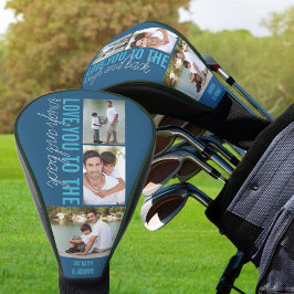 Funda Para Palo De Golf Te quiero a la tos y atrás 3 Foto azul