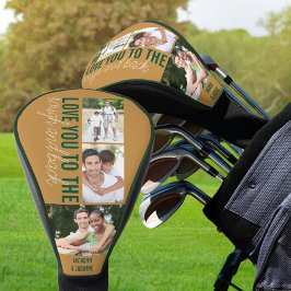 Funda Para Palo De Golf Te quiero a la tos y atrás 3 Foto Oro Verde