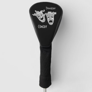 Funda Para Palo De Golf Teatro de comedia y tragedia plateada