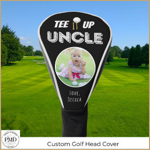 Funda Para Palo De Golf Tee It Up Uncle Personalizado Photo Fathers Day Bl