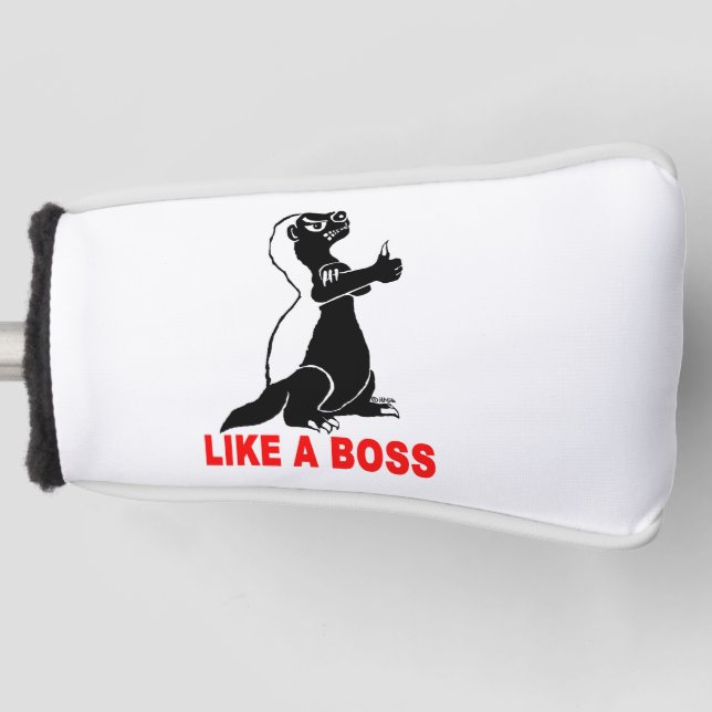 Funda Para Palo De Golf Tejón de miel, como un jefe (Anverso)