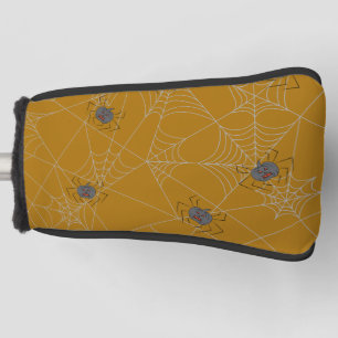 Funda Para Palo De Golf telaraña y calabazas de Halloween