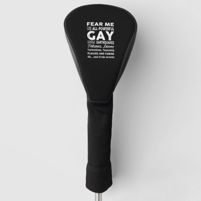 Funda Para Palo De Golf Teme que soy Gay lgbt bandera regalo lgbt (Anverso)