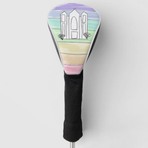 Funda Para Palo De Golf Templo LDS Salt Lake City puesta de sol arcoíris m