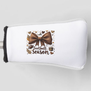 Funda Para Palo De Golf Temporada de fútbol de Game Day Bow Coquette